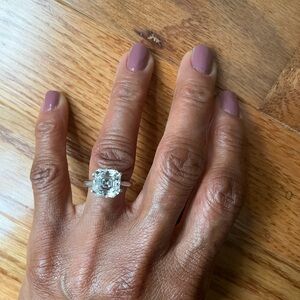 Luxury 5.0ct Asschner Moissanite Diamond Ring